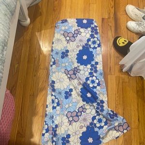 Zara floral strapless midi dress, medium, new with tags, side zipper